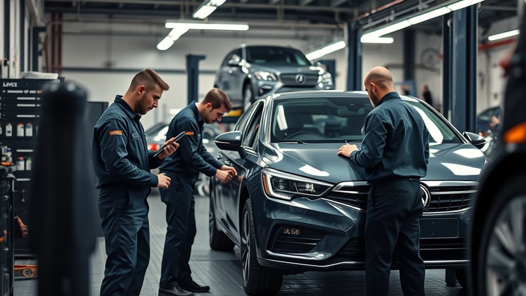 Professional automotive workshop